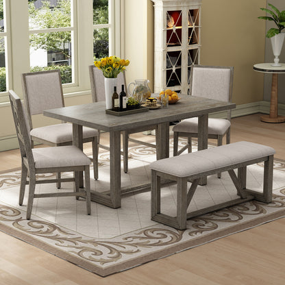 Chapman Dining Set, Set of 6 (Grey)