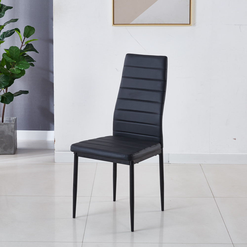 Eden Dining Chair, Set of 4 (Black)