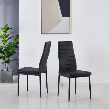 Eden Dining Chair, Set of 4 (Black)