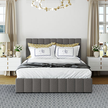 Harley Bed Frame, Queen (Grey)