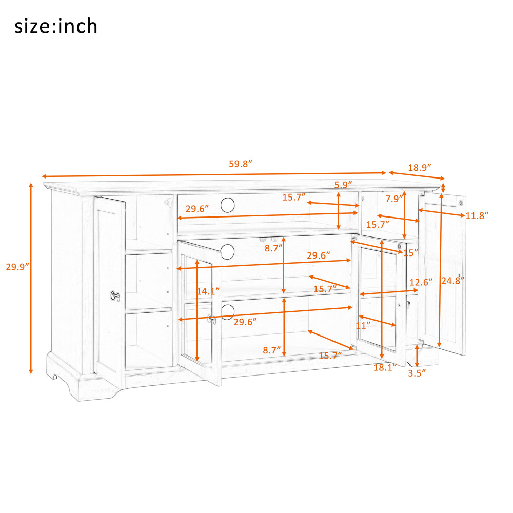 Jase TV Stand (White)