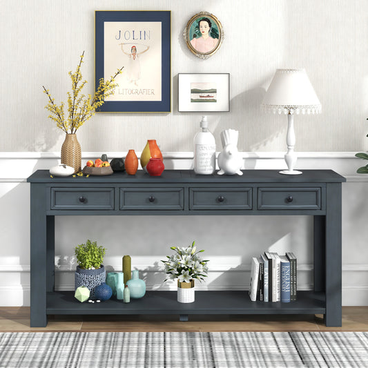 Evelyn Accent Table, Navy