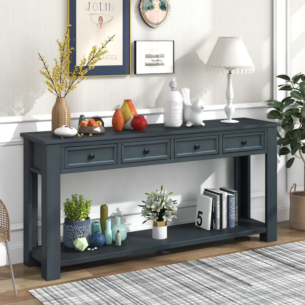 Evelyn Accent Table, Navy