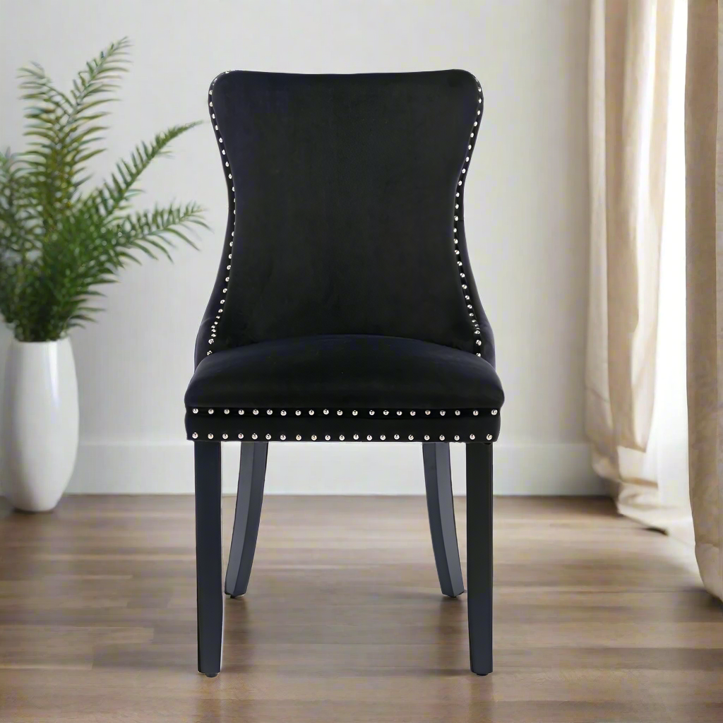 Corbin Dining Chair, Set of 2 (Black)