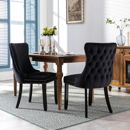 Corbin Dining Chair, Set of 2 (Black)