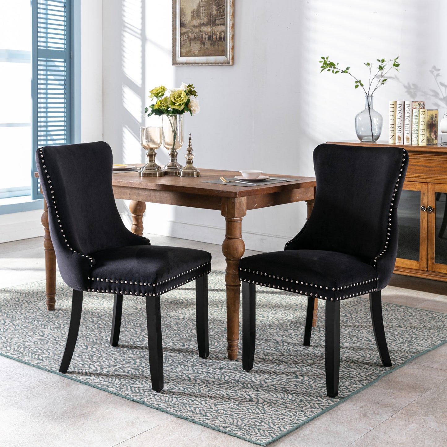 Corbin Dining Chair, Set of 2 (Black)