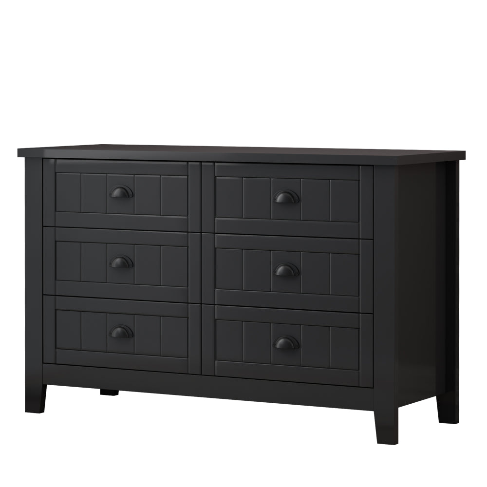 Kamryn Dresser, 6 Drawers (Black)