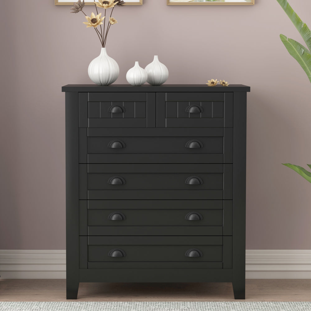 Kamryn Dresser, 6 Drawers (Black)