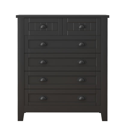 Kamryn Dresser, 6 Drawers (Black)