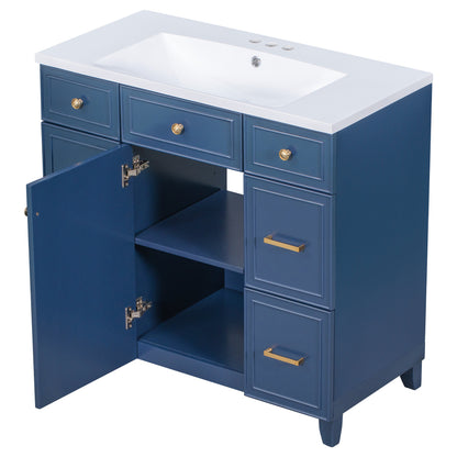 Middleton Bathroom Vanity, Blue