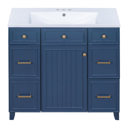 Middleton Bathroom Vanity, Blue