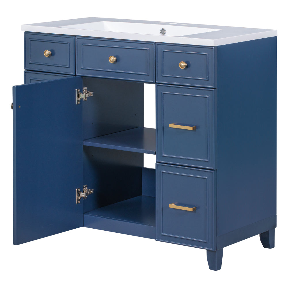 Middleton Bathroom Vanity, Blue