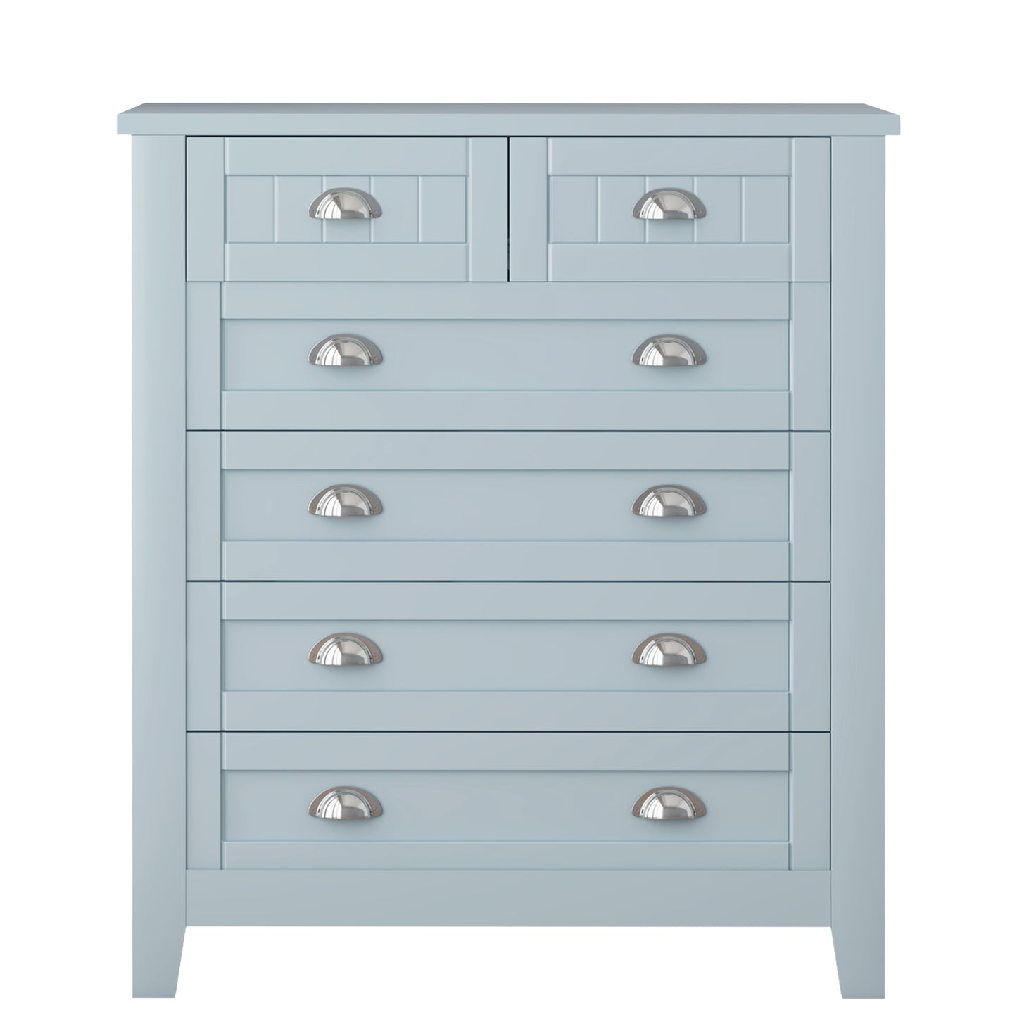 Kamryn Dresser, 6 Drawers (Grayish Blue)