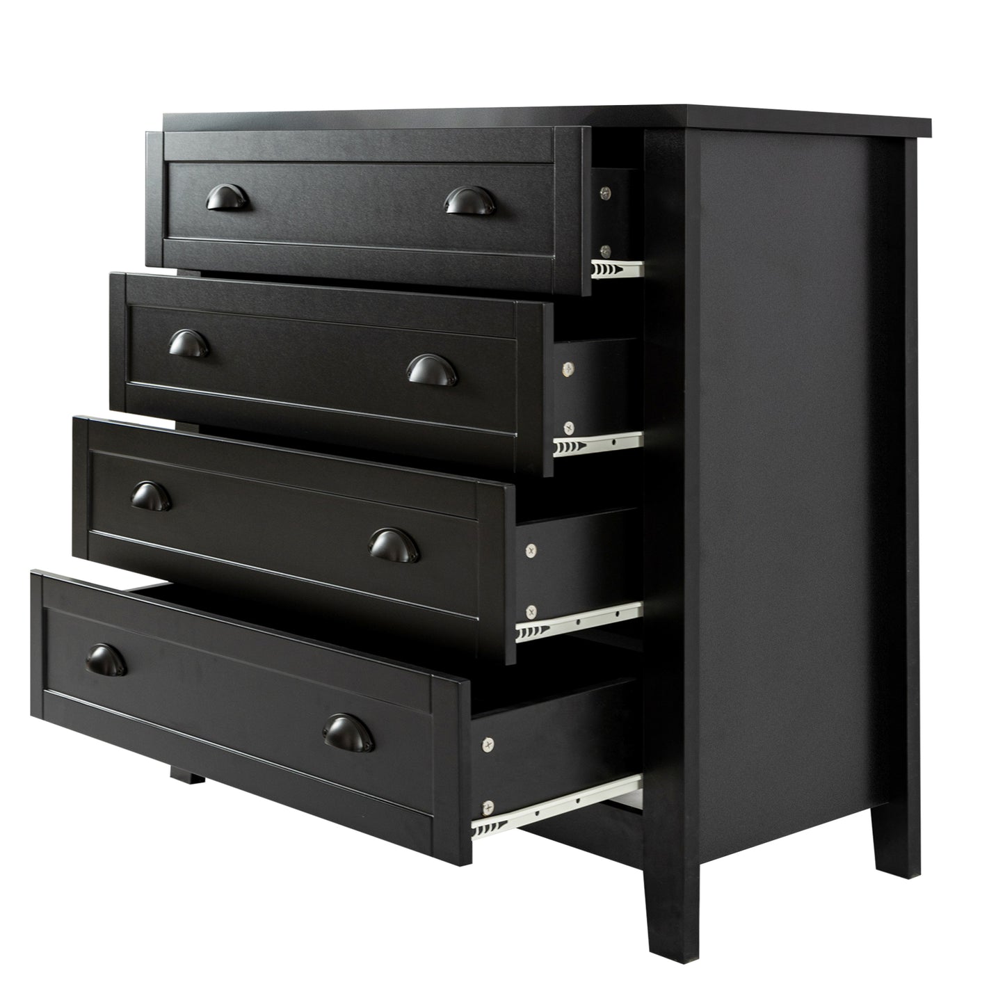 Kamryn Dresser, 4 Drawers (Black)