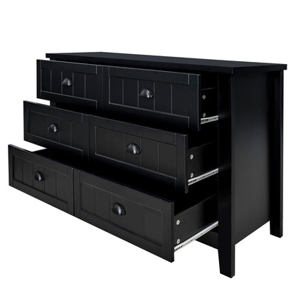 Kamryn Dresser, 6 Drawers (Black)