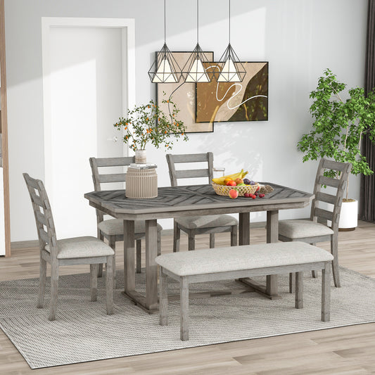 Stormi Dining Set, Set of 6 (Grey)