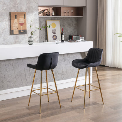 Morrison Bar Stool, Set of 2 (Black)