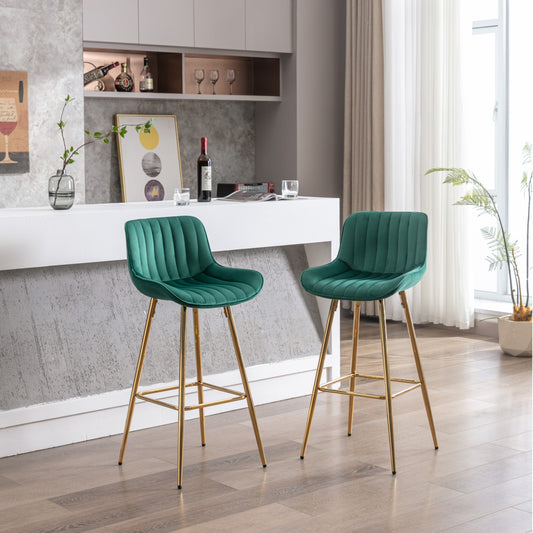 Morrison Bar Stool, Set of 2 (Green)