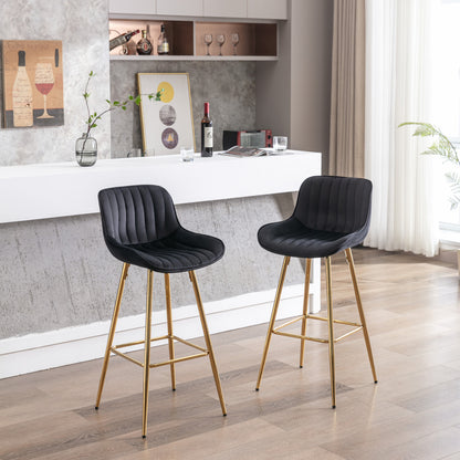 Morrison Bar Stool, Set of 2 (Black)