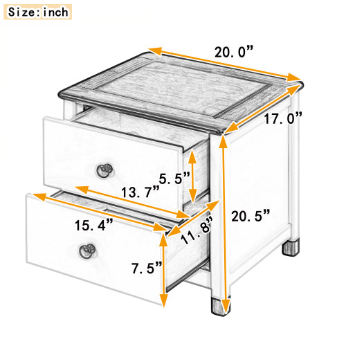 Kairo Nightstand (Grey)