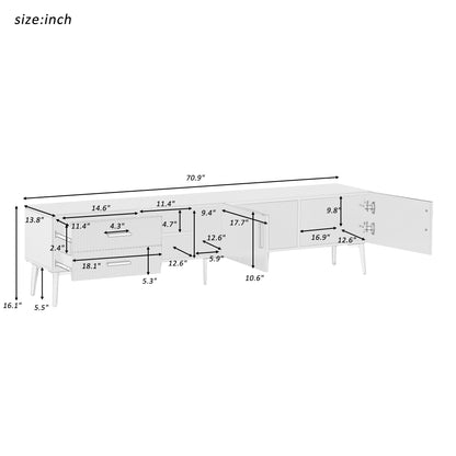 Hassan TV Stand (White)