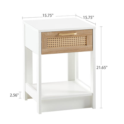 Landry End Table (White)