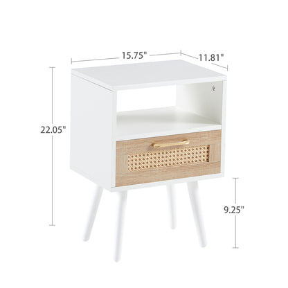 Miller End Table (White)