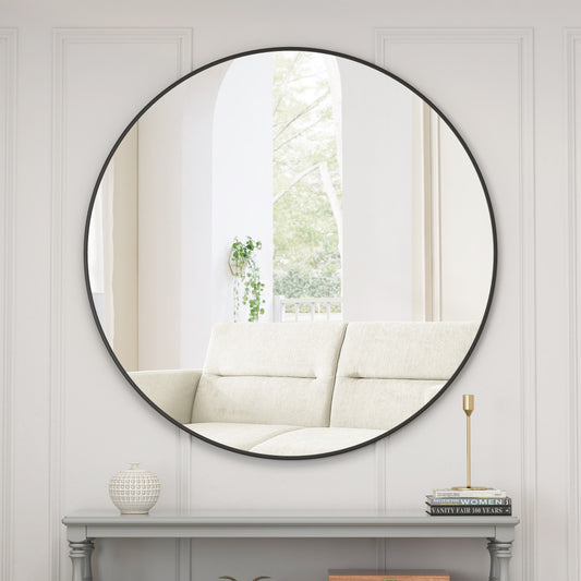 Ishana Mirror, 28 Inch (Black)