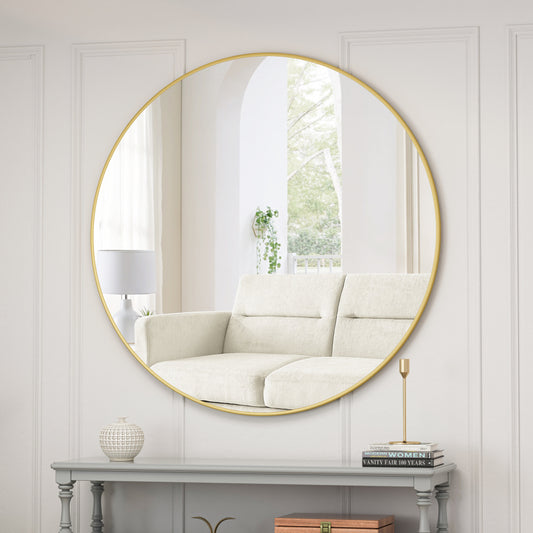 Ishana Mirror, 39 Inch (Gold)