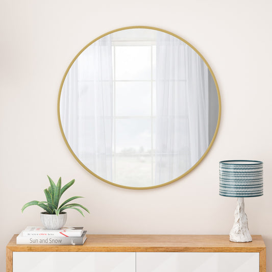 Ishana Mirror, 28 Inch (Gold)