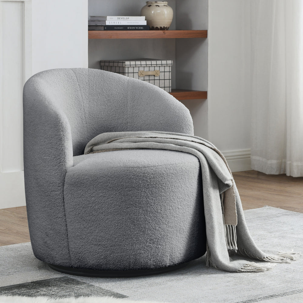 Daisy Swivel Chair (Grey)