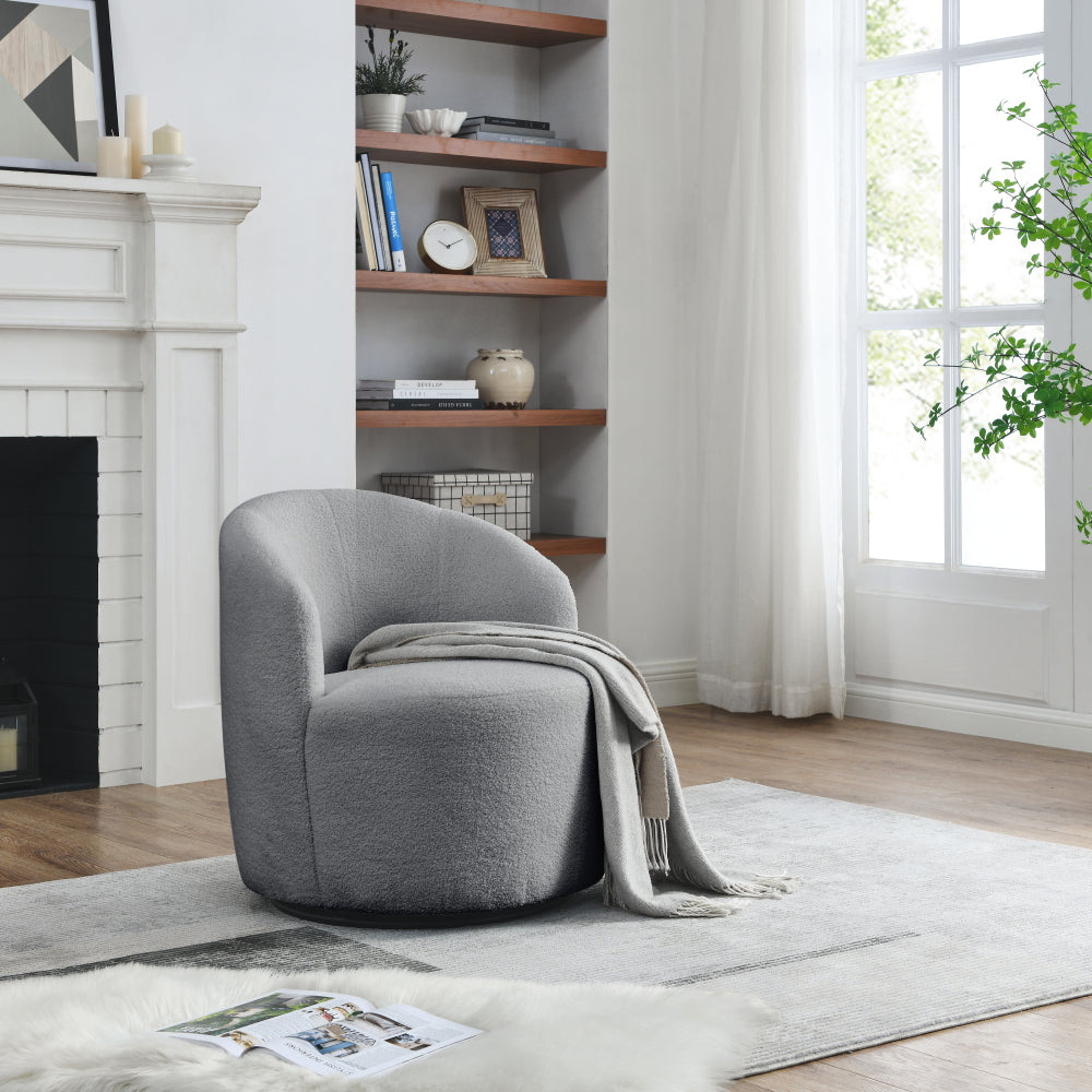 Daisy Swivel Chair (Grey)