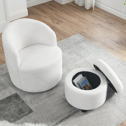 Daisy Swivel Chair (White)