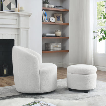 Daisy Swivel Chair (White)