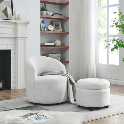 Daisy Swivel Chair (White)