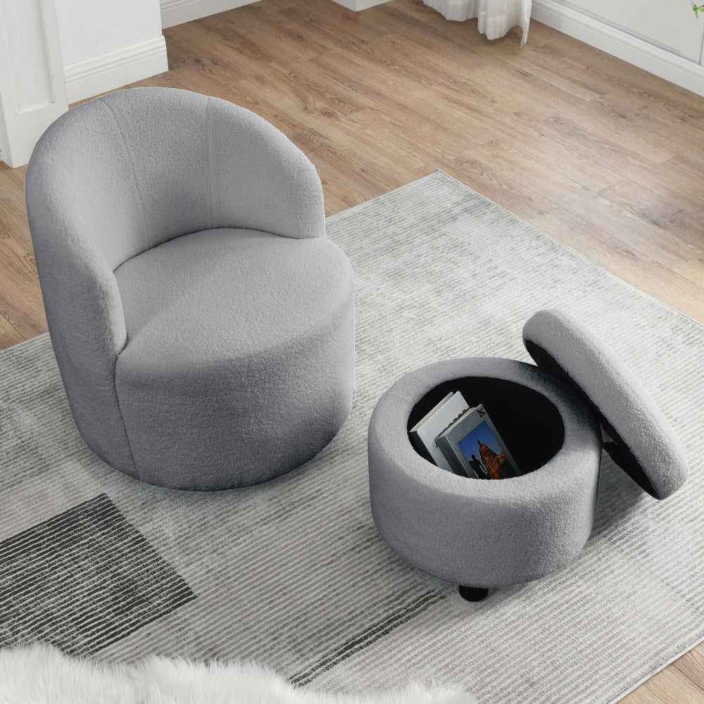 Daisy Swivel Chair (Grey)