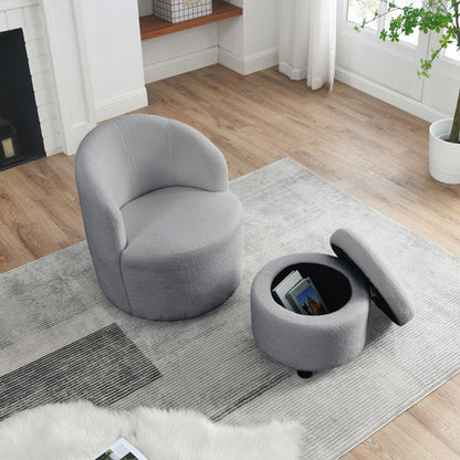 Daisy Swivel Chair (Grey)