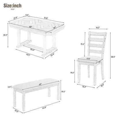 Stormi Dining Set, Set of 6 (Natural)
