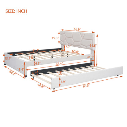 Rivera Bed Frame, Queen (Beige)