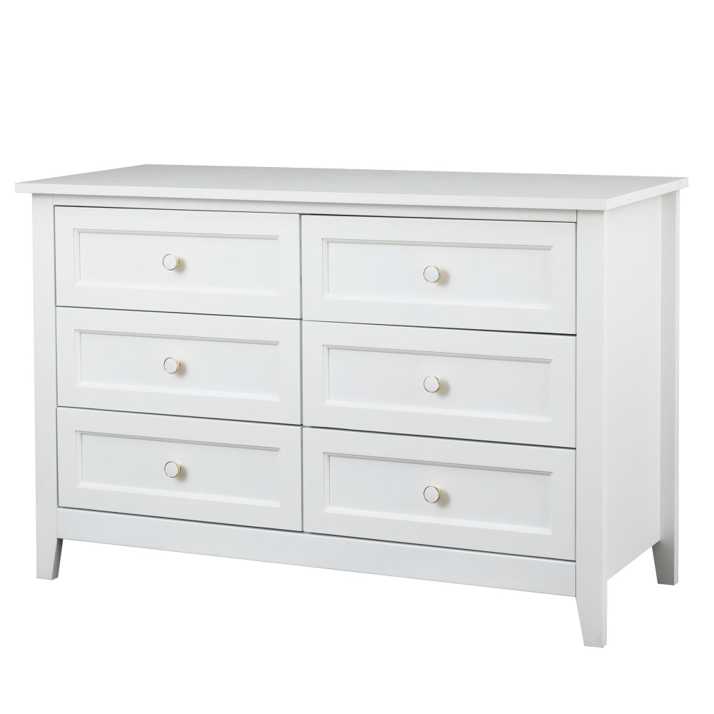 Jolene Dresser, 6 Drawers (White)