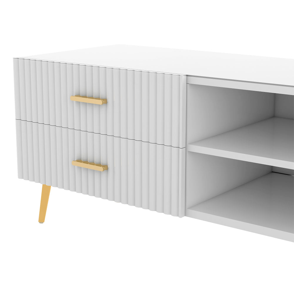 Hassan TV Stand (White)