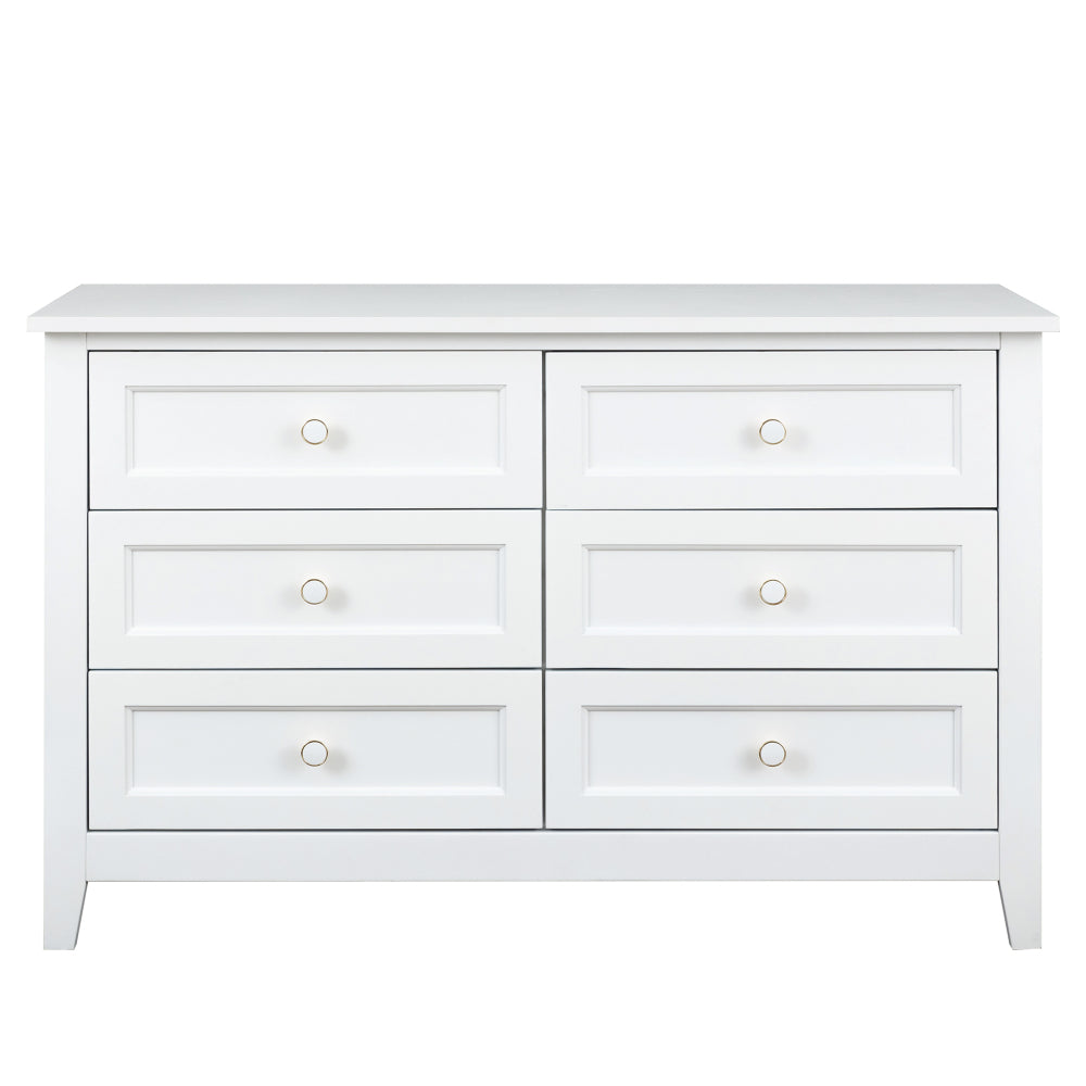 Jolene Dresser, 6 Drawers (White)