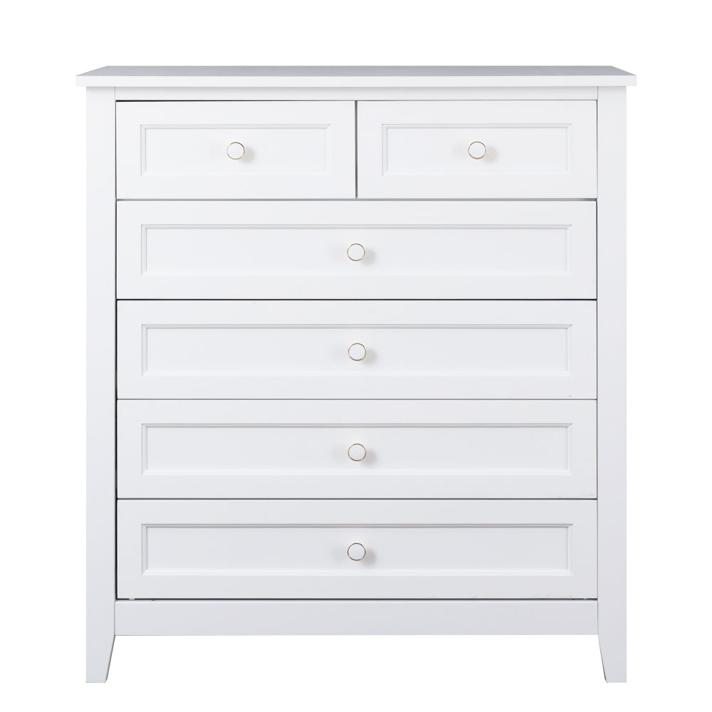 Jolene Dresser, 6 Drawers (White)