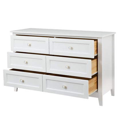 Jolene Dresser, 6 Drawers (White)