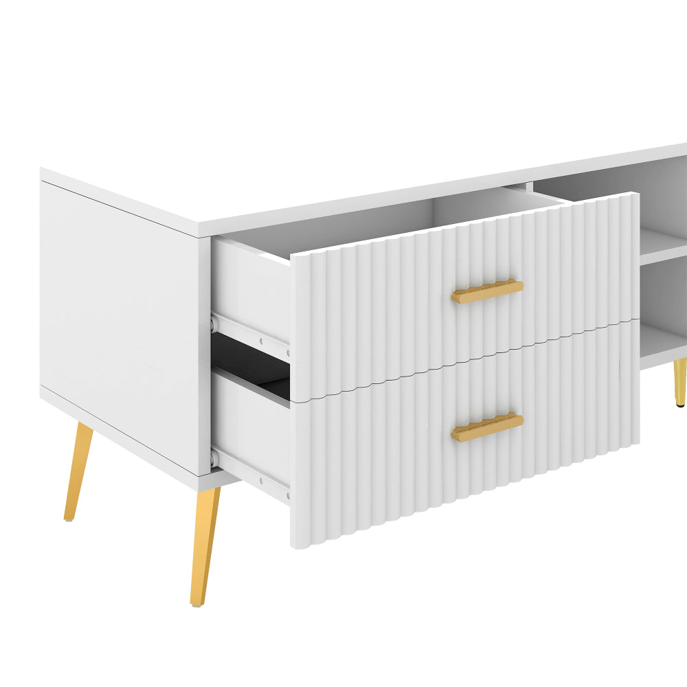 Hassan TV Stand (White)