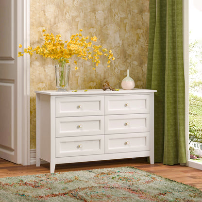 Jolene Dresser, 6 Drawers (White)