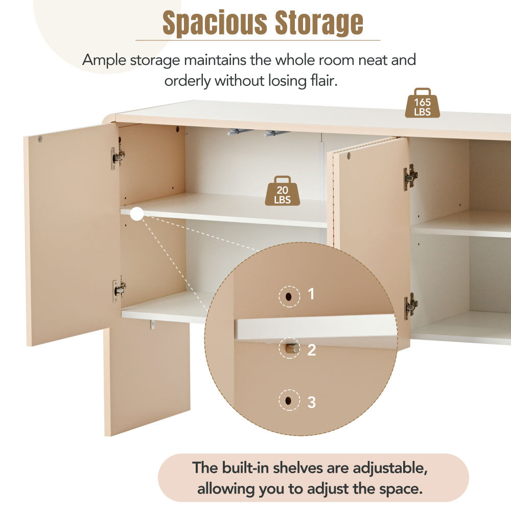 Trujillo Accent Cabinet (Apricot Cream)