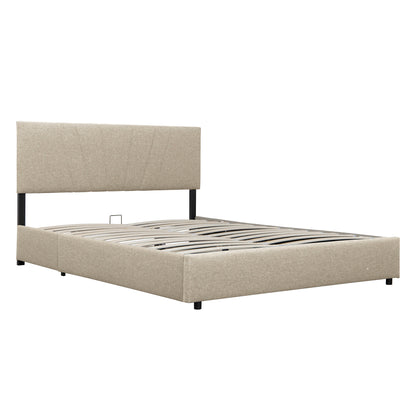 Cassandra Bed, Queen (Beige)