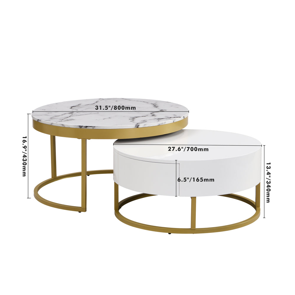 McKee Coffee Table, White