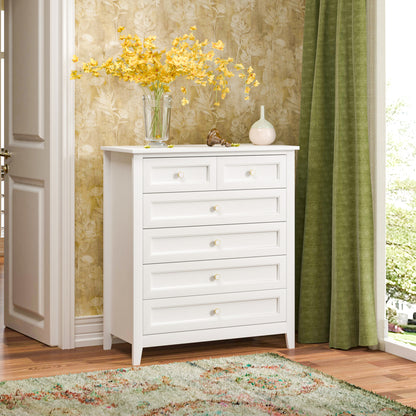 Jolene Dresser, 6 Drawers (White)